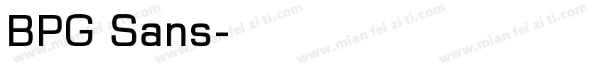 BPG Sans字体转换